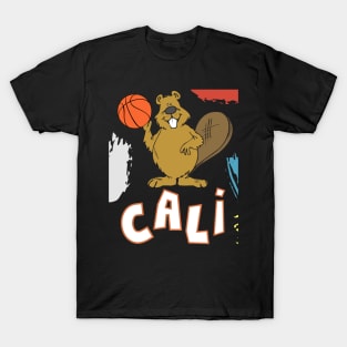 Cali Beavers Basketball Squad Warmup Jersey (Messy Paint Edition) T-Shirt